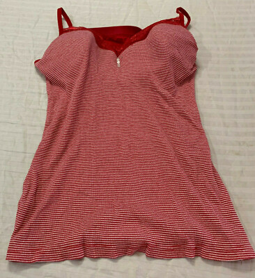 #ad CURRANTS WOMENS TANK TOP WITH BUILT BRA SIZE L $14.39