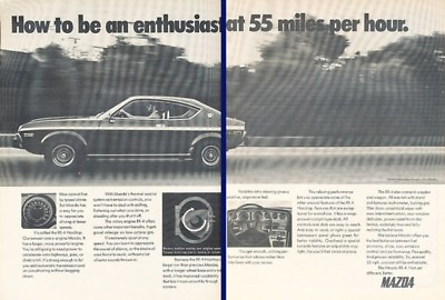 #ad 1974 Mazda Rx 4 Rx4 Rotary Original 2 page Advertisement Print Art Car Ad K57 $6.84