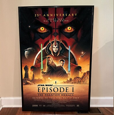 #ad #ad 25th Anniversary For The Phantom Menace Star Wars Episode I Poster $11.98