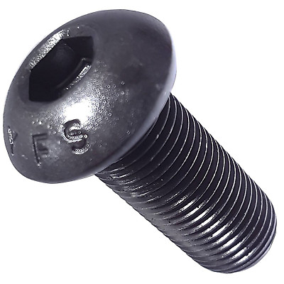 #ad 10 24 Button Head Socket Cap Screws Alloy Steel Grade 8 Black Oxide Allen Hex $13.79