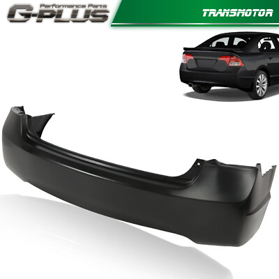 #ad Rear Bumper Cover Fit for 2006 2011 Honda Civic Sedan 4dr Replacement $92.41