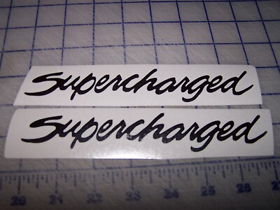 #ad Supercharged Decal Supercharged Hood Decal Set $15.00