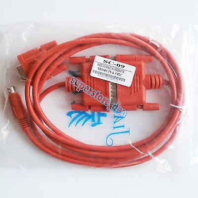#ad SC09 SC 09 for Mitsubishi PLC MELSEC FXamp;A Series Programming Cable Red $9.50