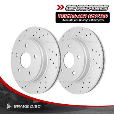 #ad Rotors for Front Drilled amp; Slotted Brake Dodge Durango Ram 1500 $108.96