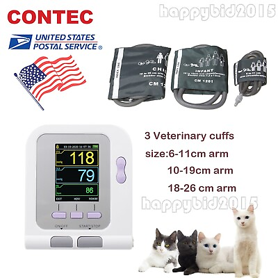 #ad FDA VET Veterinary Digital Blood Pressure Monitor NIBP Monitor with 3 Cuffs $64.99