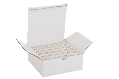 #ad Set Of 144 Embroidex 90 Weight Wt White Plastic Sided Prewound Bobbin Thread Siz $29.89