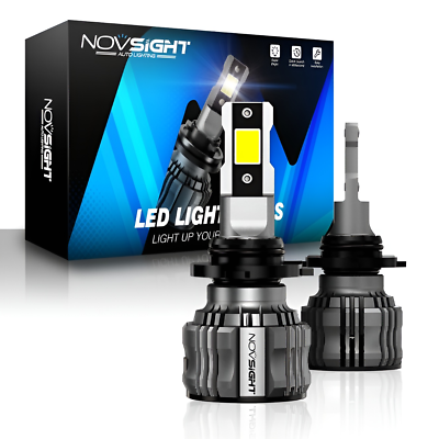 #ad #ad NOVSIGHT 2x 9005 LED Headlight Bulbs Kit High Low Beam 6500k White Super Bright $18.59