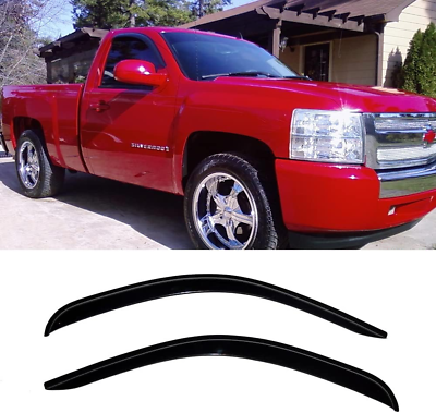 #ad Side Window Visor Wind Vent Deflector 2Pcs Out Channel Tape On Nice Rain Guards $54.99