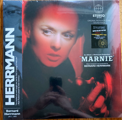 #ad Bernard Herrmann Marnie Soundtrack Deluxe Vinyl 2x LP 180g Plus CD amp; 7quot; Scarlet $88.88