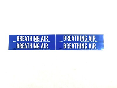 #ad Brady Breathing Air Self Adhesive Pipe Markers 7334 4 Pack of 20 Markers $14.95