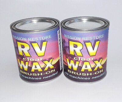 #ad RV WAX for 45ft EZ brush on 2 cans needed no machines used $76.00