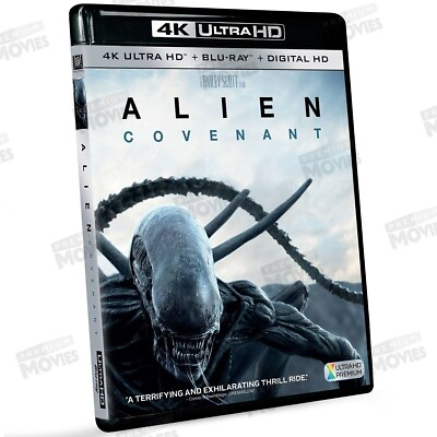 #ad Alien Covenant 2017 4K Ultra HD Blu ray 2 Disc US Release Michael Fassbender $14.94