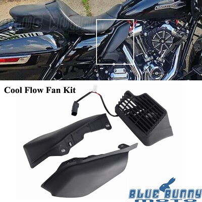 #ad Motorcycle Cool Flow Fan Kit For Harley Ultra Limited FLHTK Road Glide FLTRU AU $184.99