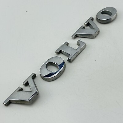 #ad 01 02 03 04 05 06 Volvo S60 Emblem Logo Letters Badge Trunk Rear Chrome OEM D44 $12.50