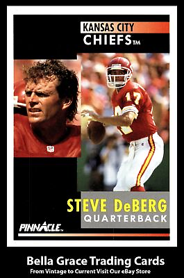 #ad 1991 Pinnacle Steve DeBerg #12 Kansas City Chiefs $2.59