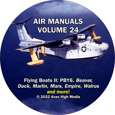 #ad Flying Boats and Seaplanes II Flight Manuals on CD $19.99