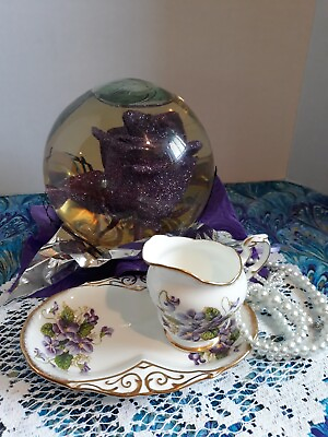 #ad PARAGON quot;VALENTINEquot; DOUBLE SIDED CUP AND SAUCER SET $45.00