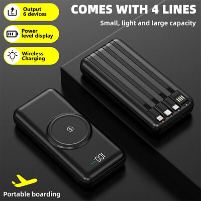 #ad USB Wireless Power Bank Backup Fast Portable Charger External Battery 1000000mAh $17.99