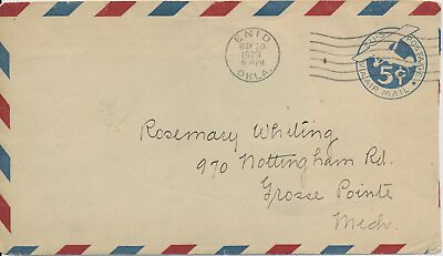 #ad Dedication Enid Oklahoma Air Park 5 20 1929 5c Air Mail postal envelope rubber s $4.05