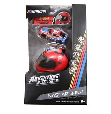#ad NASCAR Remote Control 1:64 Scale Adventure Force Sports Car # 86 Red Blue NEW $14.99