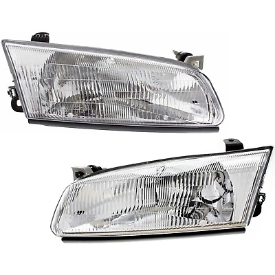 #ad Pair Set of 2 Headlights Driving Head lights Headlamps Driver amp; Passenger Side $57.67