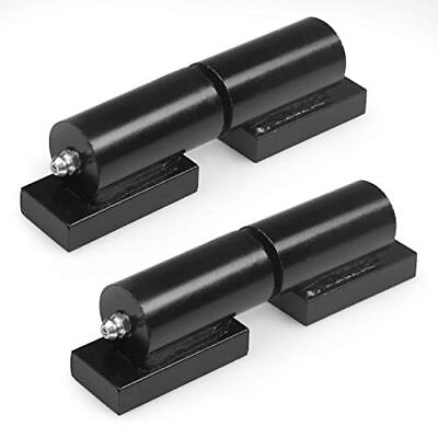 #ad Ilyapa Heavy Duty Barrel Hinges 2 Pack 5 Inch Black Cold Rolled Steel Weld On $20.99