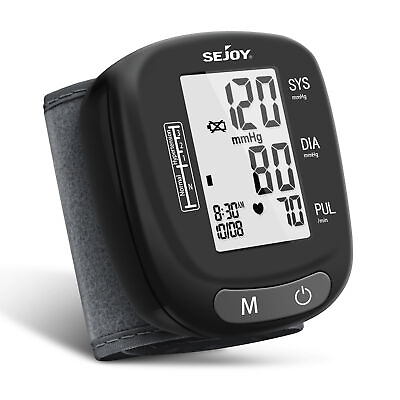 #ad SEJOY Digital Automatic Wrist Blood Pressure Monitor BP Cuff Gauge Test Machine $15.99