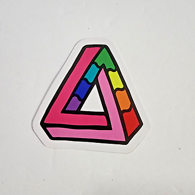#ad Impossibly Gay triangle rainbow pride interest sticker LGBTQ New $2.70