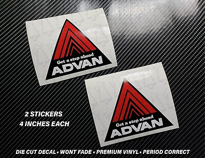 #ad 2x Advan Racing Yokohama Triangle Sticker decal NSX s2000 Type R DC2 EK9 EG6 JDM $9.95