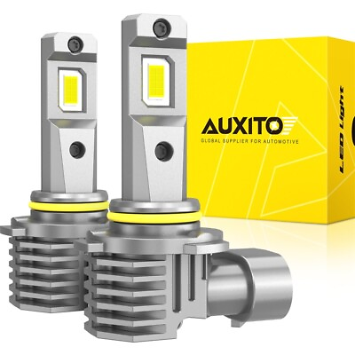 #ad AUXITO Pair H10 LED Fog Driving Light Bulbs Kit 9145 9140 White Super Bright $25.99