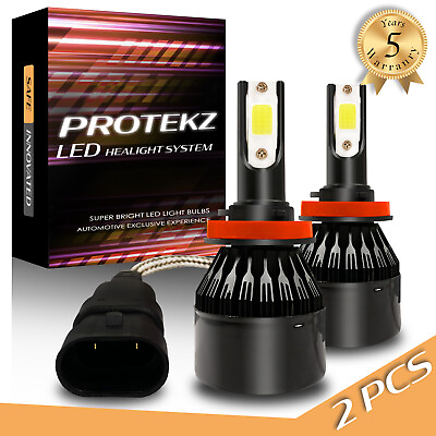 #ad CREE 9006 LED Headlight Lamp Light Bulbs Conversion Kit 6000LM Protekz HID 6000K $34.27