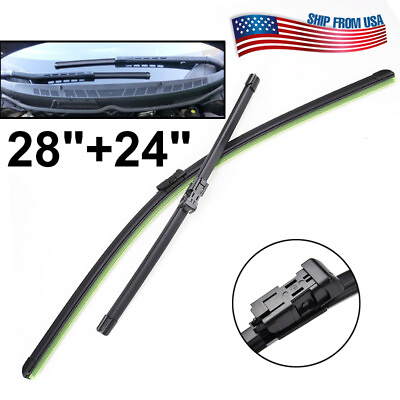 #ad XUKEY Car Wiper Windshield Blades Kit For Honda Civic MK8 Coupe 2005 2011 28quot;24quot; $16.49