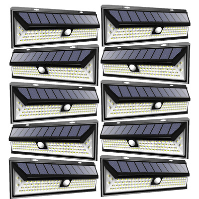 #ad 118 LED Solar Power Lights Outdoor PIR Motion Sensor Garden Security Wall Lamp $132.99