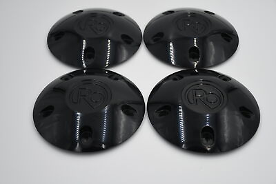 #ad Set 4 5 Lug Black Ro Center Cap fits Player Cabo Limited Helo Niche Wheels $239.99