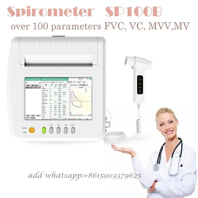 #ad #ad Spirometer portable lung function PC software FVC VC MVV MV functions SP100B $999.00