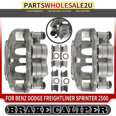 #ad 2x Front Side Brake Caliper w Bracket for Dodge Benz Sprinter 2500 2007 2018 $132.58