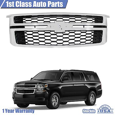 #ad Front Black W Chrome Grille For 2015 2020 Chevy Tahoe Suburban $128.23