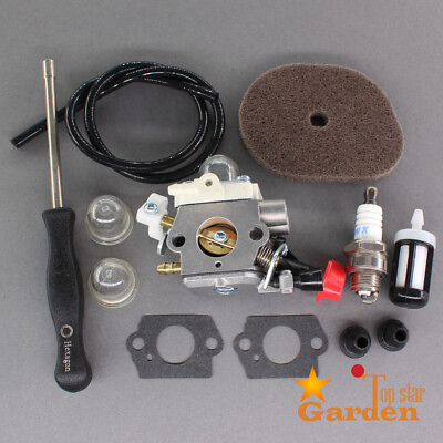 #ad Carburetor Kit for Stihl FS56RC FS70C FS70R FS70RC 4144 120 0608 w Air Filter $14.99