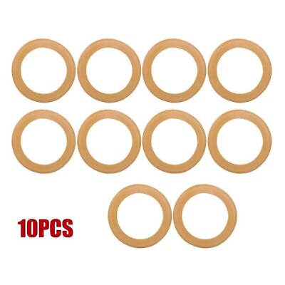#ad 10*Pump Piston Rings Rubber Insulated For 550w Oil Free Silent Air Compressor $10.25