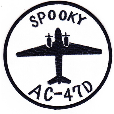 #ad McDonald Douglas AC 47D Gunship Ground Attack Aircraft Patch Spooky $14.89
