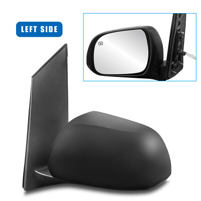 #ad Black Left Side Power Heated Manual Folding Mirror For 2013 2017 Toyota Sienna $42.88