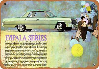 #ad Metal Sign 1964 Chevrolet Impala Vintage Look Reproduction $18.66