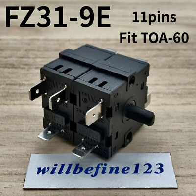 #ad 1pc FZ31 9E 11 pins 7 positions TOA 60 HUA LI LAI FZ31 10 Rotary function switch $6.85