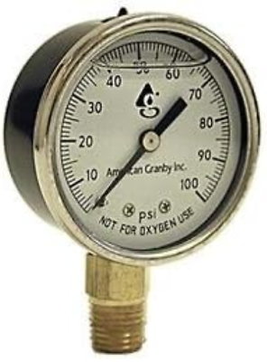 #ad Water Well Pump Liquid Filled Side Lower Mount Pressure Gauge 0 to 100 PSI 1 4quot; $13.97
