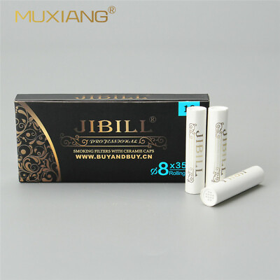 #ad JIBILL 8mm Activated Carbon Filters Smoking Tobacco Pipe Filter Smoking 50pcs $14.99