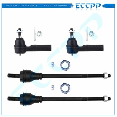 #ad 4pcs For Chevy Express 2500 3500 GMC Savana 2500 3500 Front Inner Outer Tie Rods $41.47