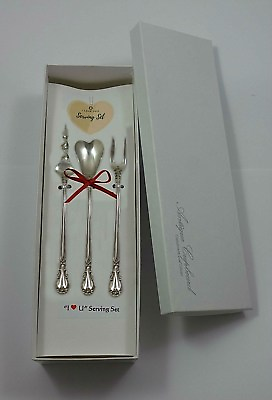 #ad Chantilly by Gorham Sterling Silver quot;I Love Youquot; Serving Set 3pc Custom Gift $195.00