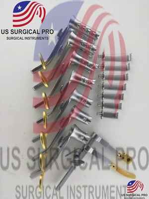 #ad Caspar Micro Lumbar Discectomy Retractor Set of Spinal Surgery Plasma Coated A $266.16