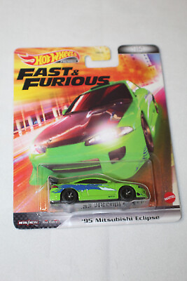 #ad Hot Wheels Premium Fast And Furious 95 Mitsubishi Eclipse NIP $29.99