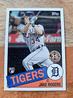#ad 2020 Topps 1985 Chrome Silver Pack Jake Rogers Rookie #85TC 16 Tigers $1.35
